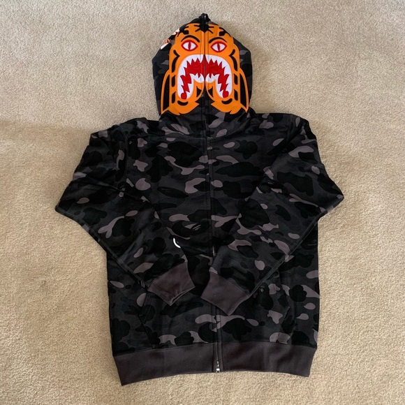 bape tiger camo hoodie